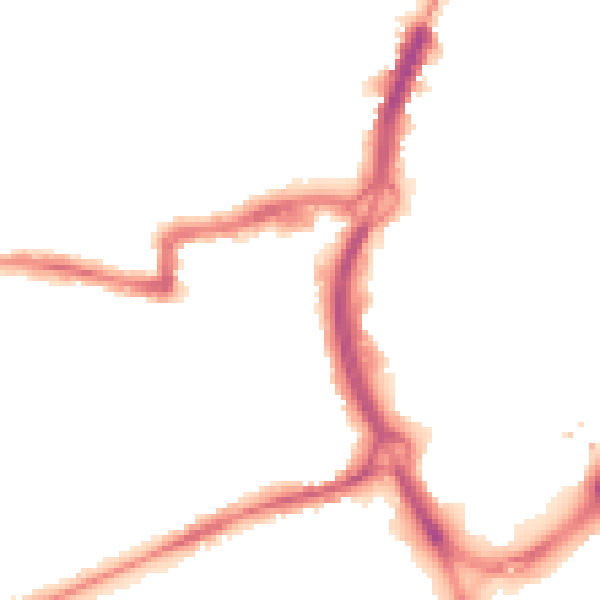 Night-time road noise heatmap for RG1 7UD