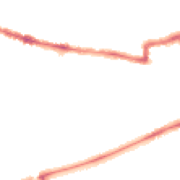 Night-time road noise heatmap for RG1 7YL