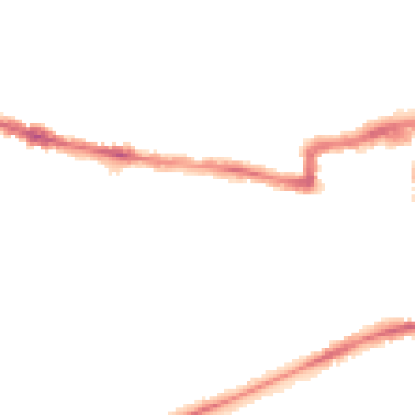 Night-time road noise heatmap for RG1 7YW
