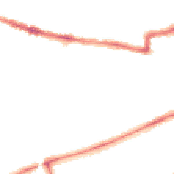 Night-time road noise heatmap for RG1 7YX