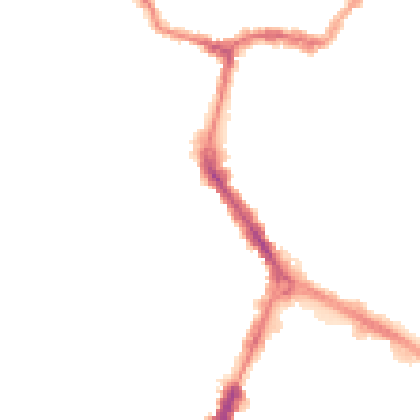 Night-time road noise heatmap for RG1 8EA