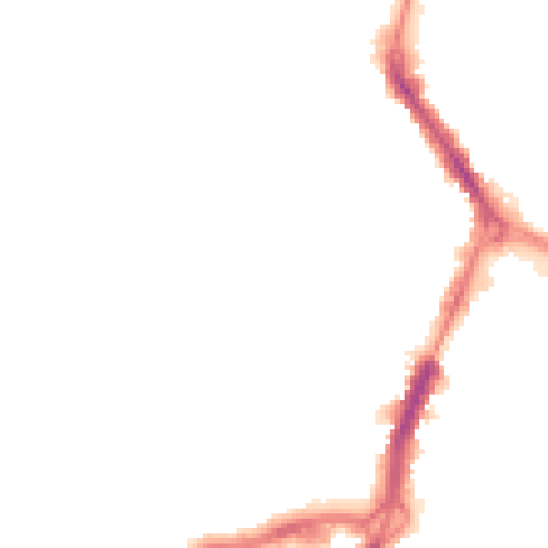 Night-time road noise heatmap for RG1 8EF