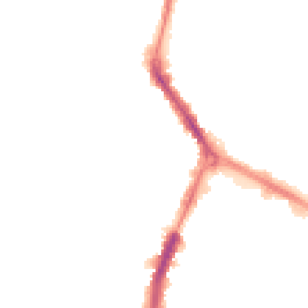 Night-time road noise heatmap for RG1 8EJ