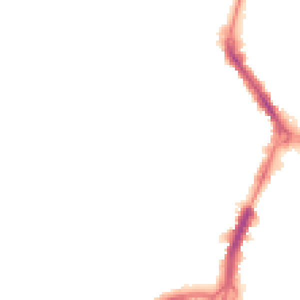 Night-time road noise heatmap for RG1 8EP