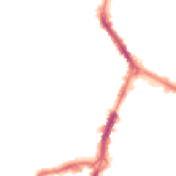 Night-time road noise heatmap for RG1 8ET