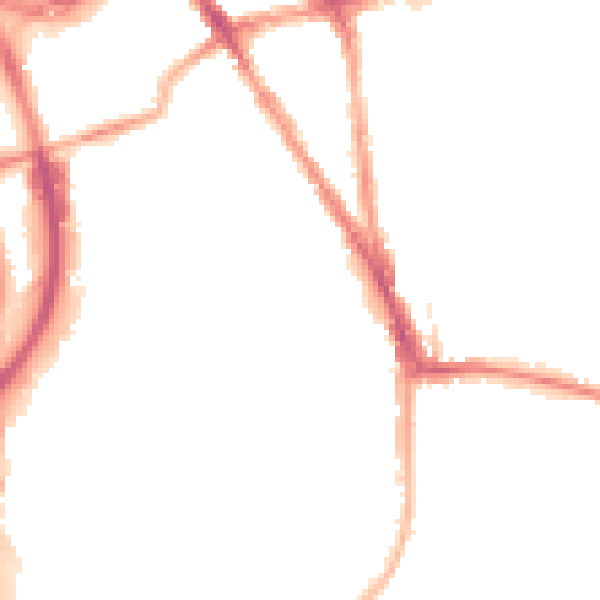 Night-time road noise heatmap for RG2 0AF