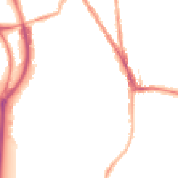 Night-time road noise heatmap for RG2 0AP