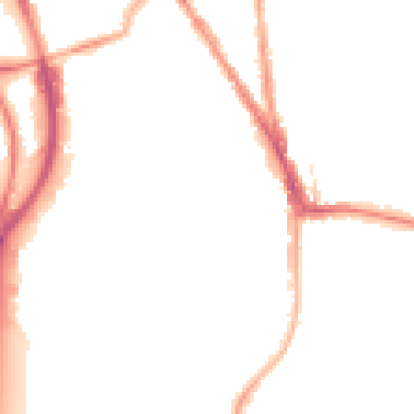 Night-time road noise heatmap for RG2 0AQ