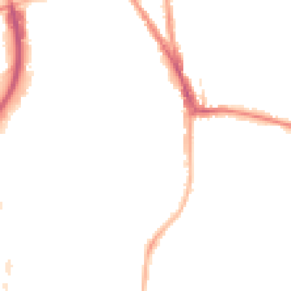 Night-time road noise heatmap for RG2 0AS