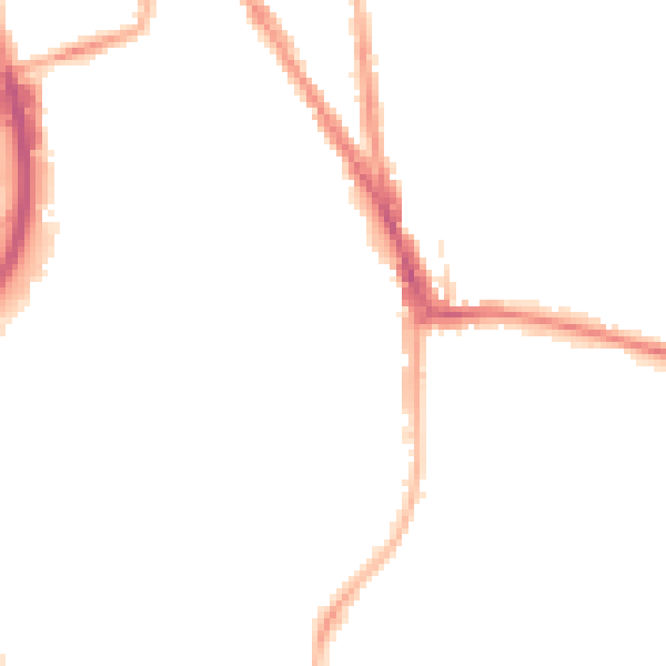 Night-time road noise heatmap for RG2 0AX