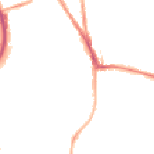 Night-time road noise heatmap for RG2 0AY