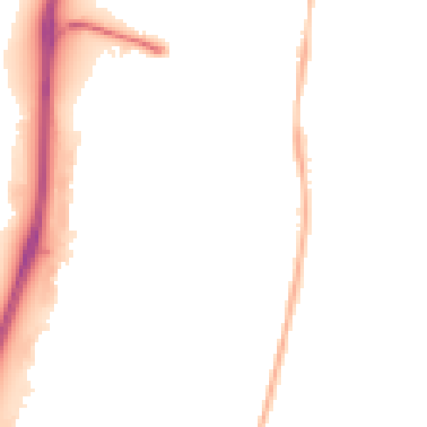 Night-time road noise heatmap for RG2 0BS