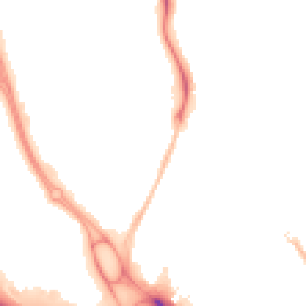 Night-time road noise heatmap for RG2 0DB