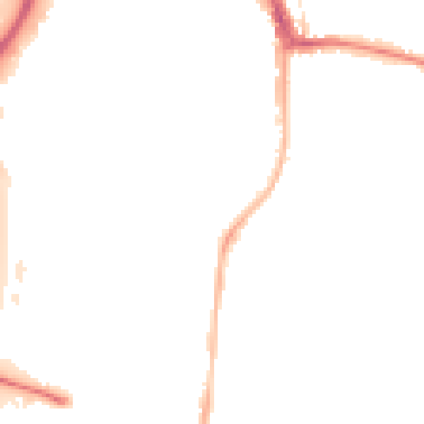 Night-time road noise heatmap for RG2 0DR