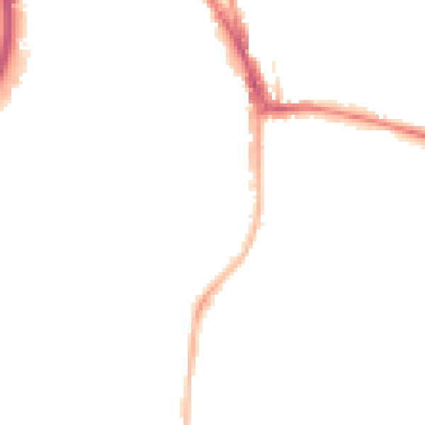 Night-time road noise heatmap for RG2 0DU