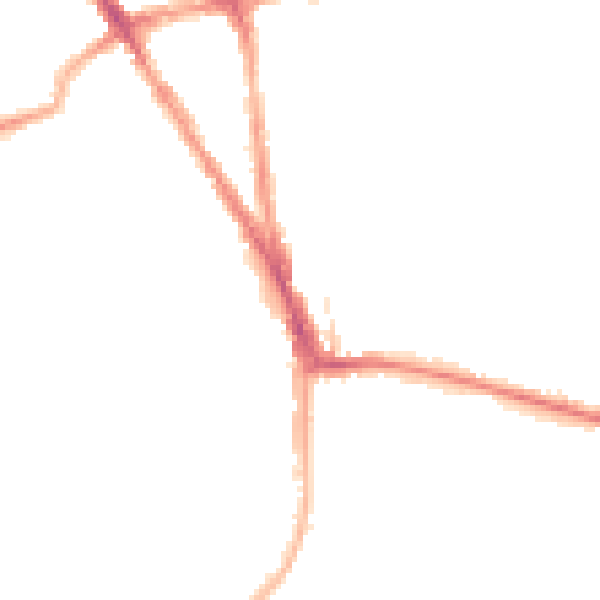 Night-time road noise heatmap for RG2 0EG