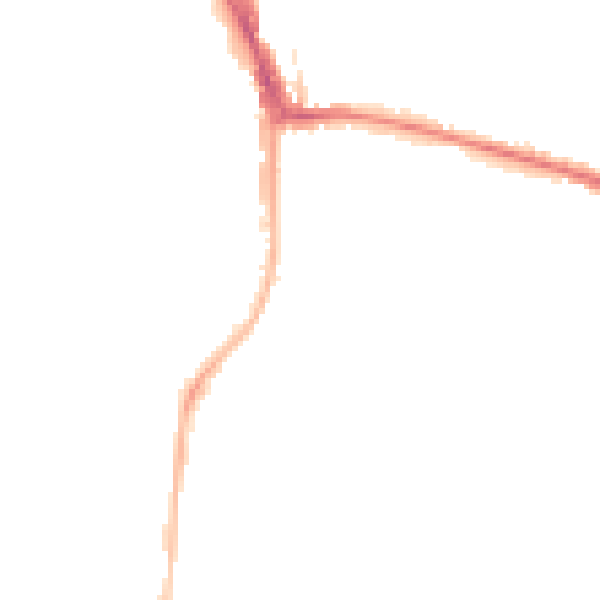 Night-time road noise heatmap for RG2 0EP