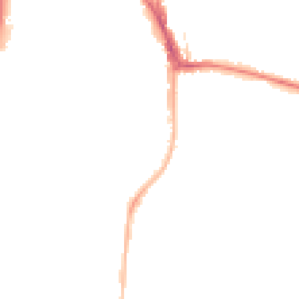 Night-time road noise heatmap for RG2 0ES