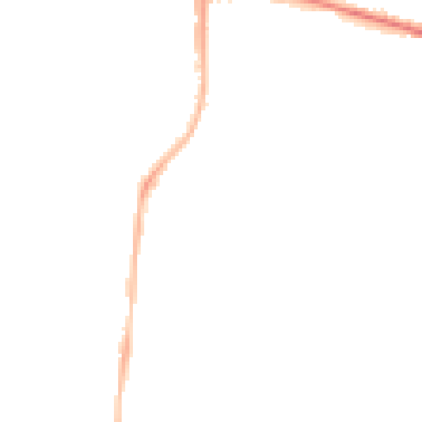 Night-time road noise heatmap for RG2 0EX