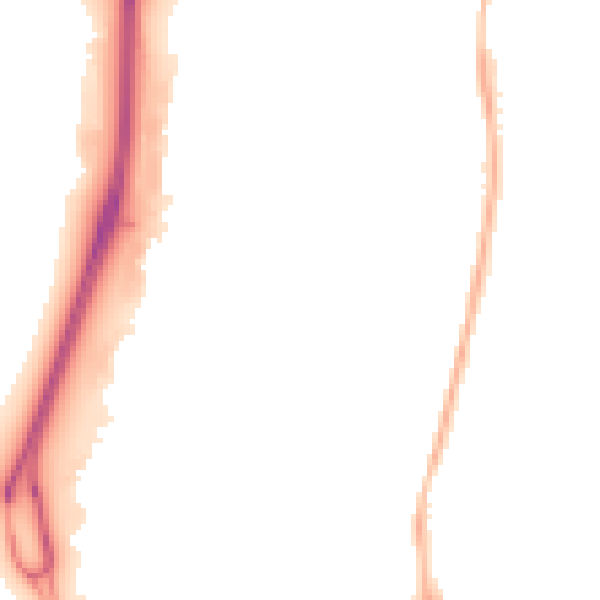 Night-time road noise heatmap for RG2 0FZ