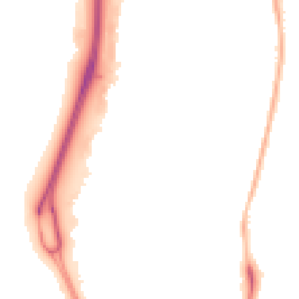 Night-time road noise heatmap for RG2 0GD
