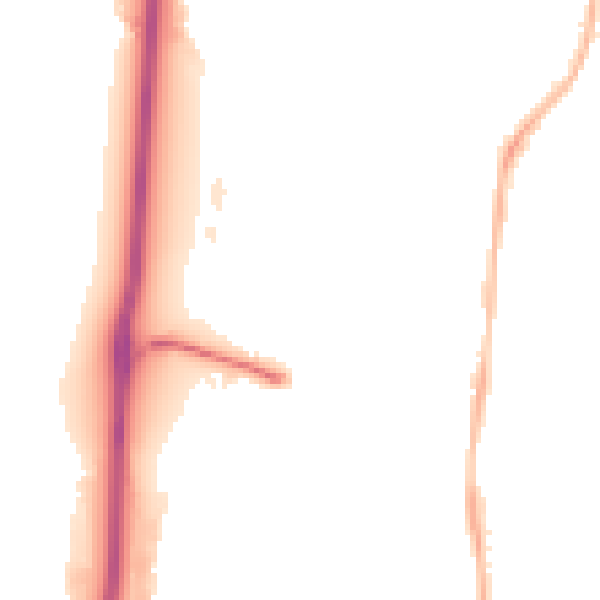 Night-time road noise heatmap for RG2 0NH