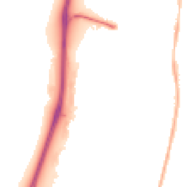 Night-time road noise heatmap for RG2 0WT