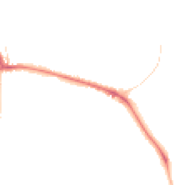 Night-time road noise heatmap for RG2 7AL