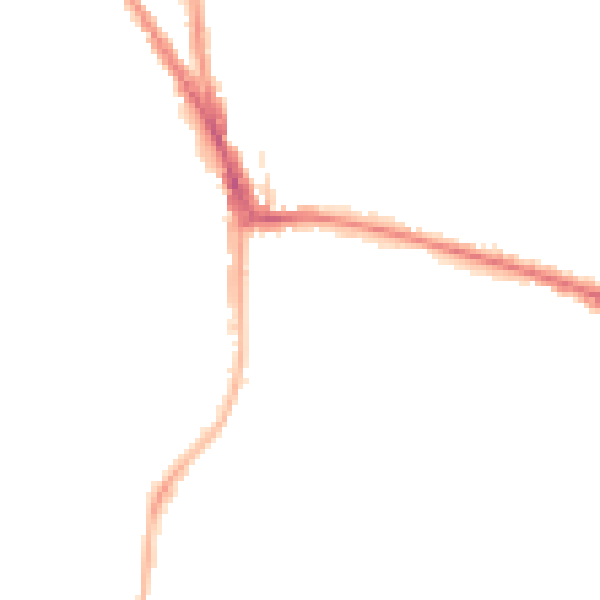 Night-time road noise heatmap for RG2 7AQ