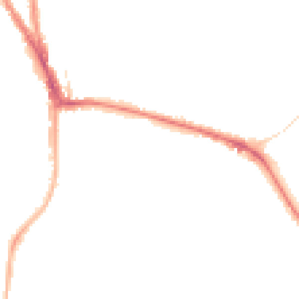 Night-time road noise heatmap for RG2 7AU