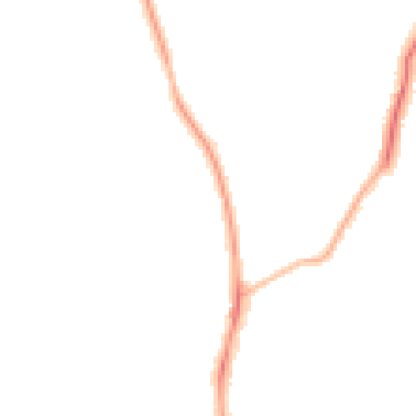 Night-time road noise heatmap for RG2 7EE