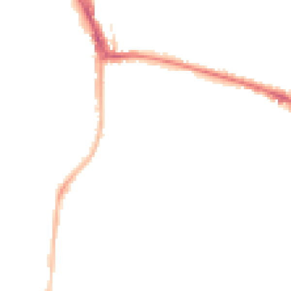 Night-time road noise heatmap for RG2 7QU