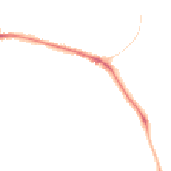 Night-time road noise heatmap for RG2 7RN