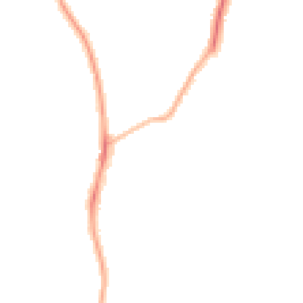 Night-time road noise heatmap for RG2 8EF