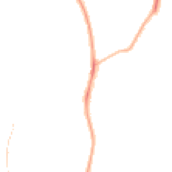 Night-time road noise heatmap for RG2 8EX
