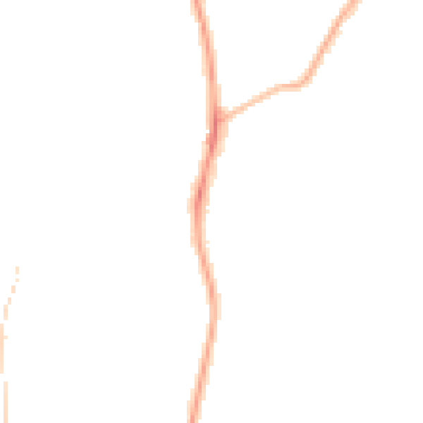 Night-time road noise heatmap for RG2 8HP