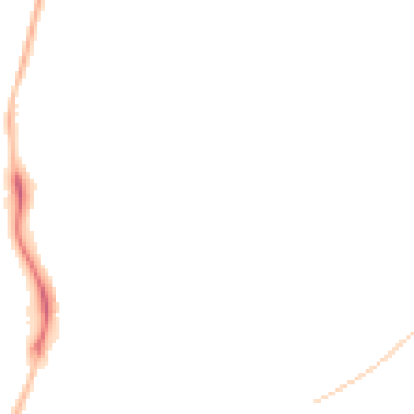 Night-time road noise heatmap for RG2 8LU