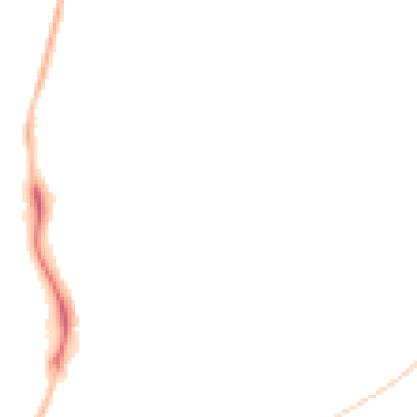 Night-time road noise heatmap for RG2 8RA