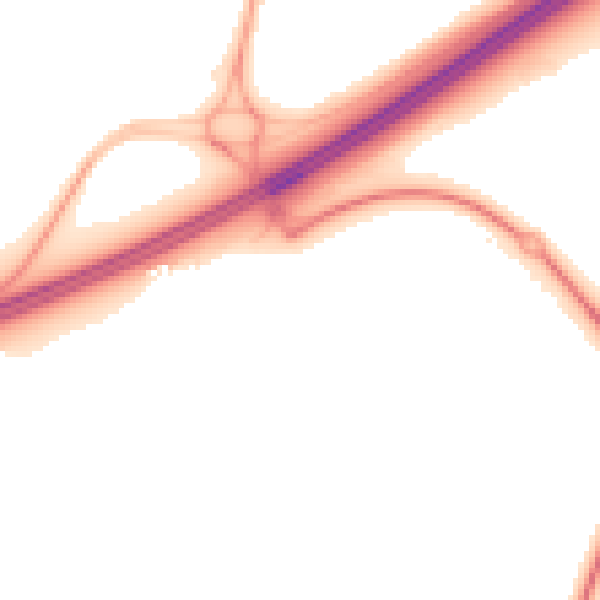 Night-time road noise heatmap for RG2 9DQ