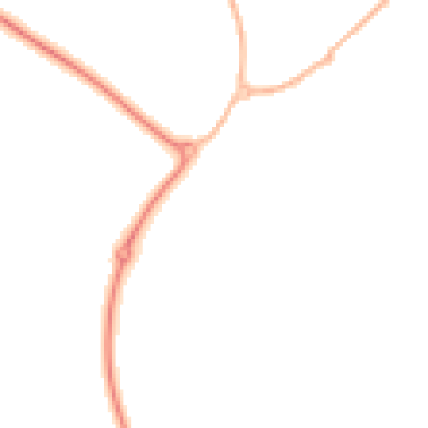 Night-time road noise heatmap for RG2 9FG