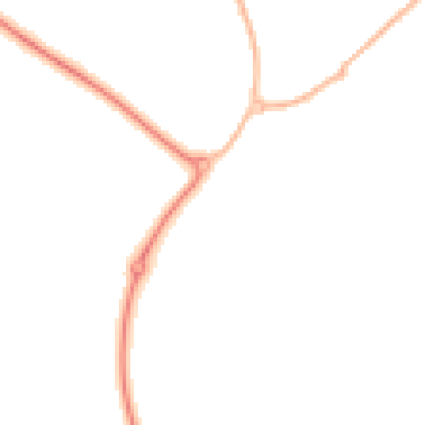 Night-time road noise heatmap for RG2 9FH