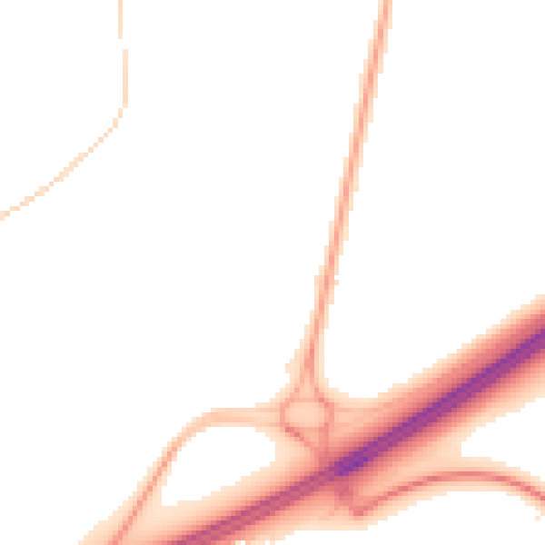 Night-time road noise heatmap for RG2 9FR