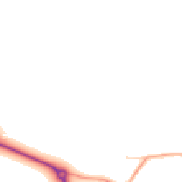 Daytime road noise heatmap for RG2 9HX