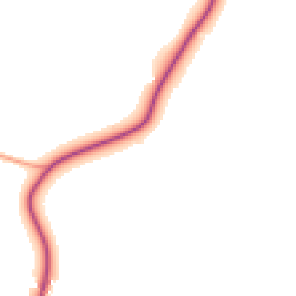 Daytime road noise heatmap for RG2 9JE