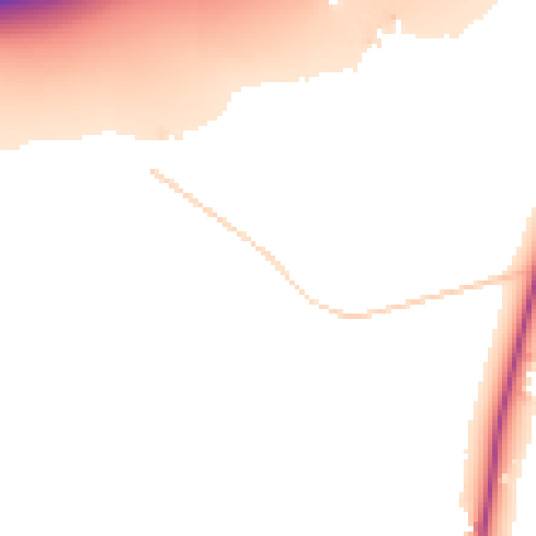 Daytime road noise heatmap for RG2 9JJ