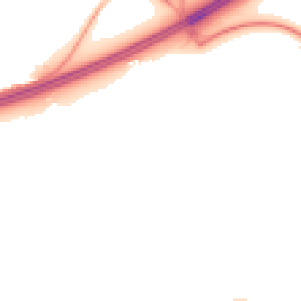Night-time road noise heatmap for RG2 9LF