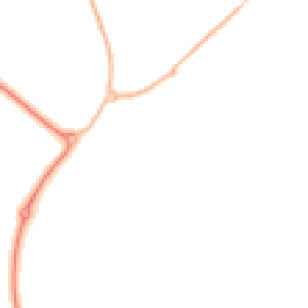 Night-time road noise heatmap for RG2 9LT