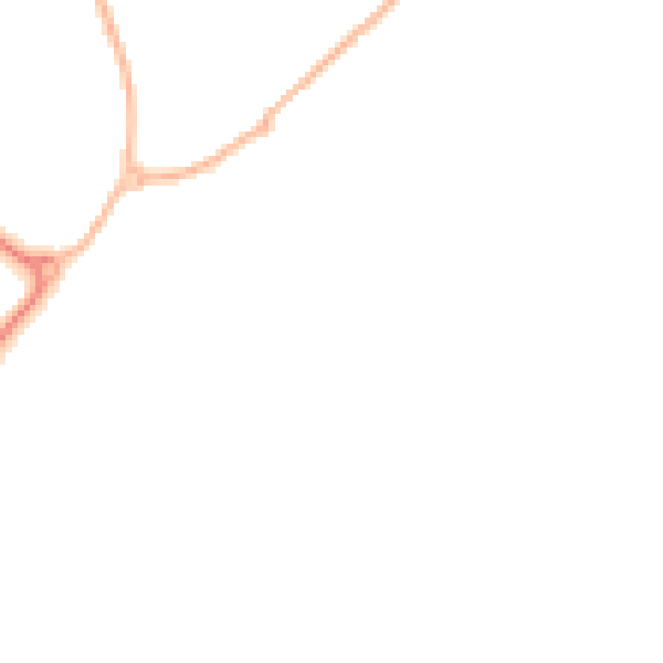 Night-time road noise heatmap for RG2 9LU