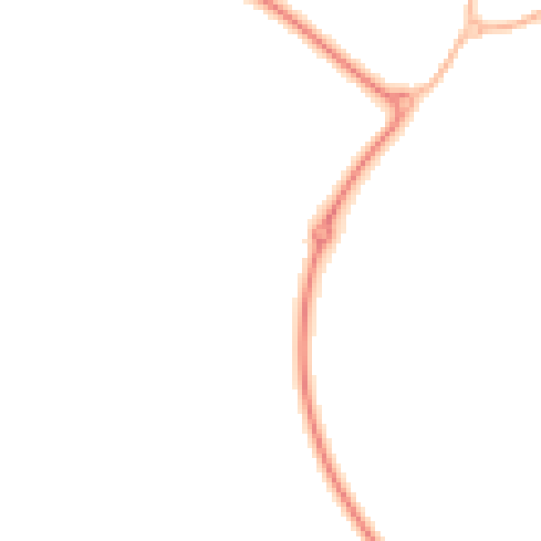 Night-time road noise heatmap for RG2 9LW