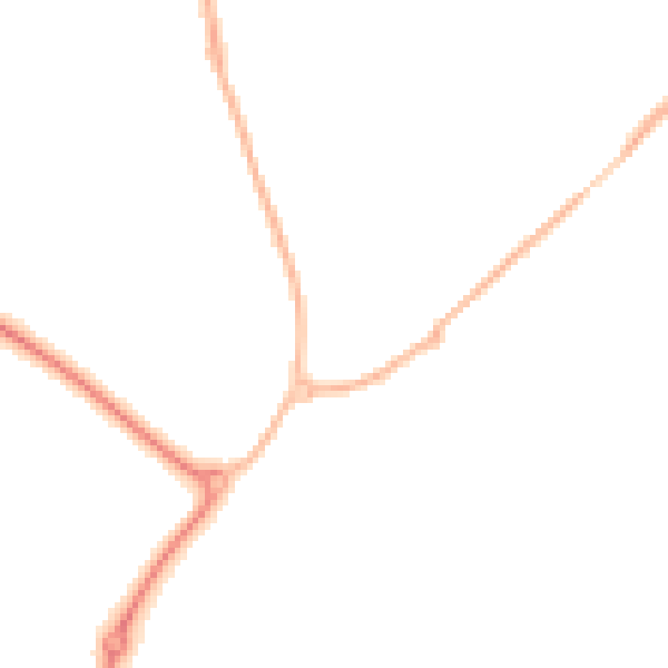 Night-time road noise heatmap for RG2 9PS